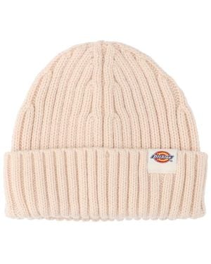 Dickies Logo Lockwood Ribbed Beanie - Natural