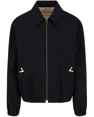 Valentino Bomber Jacket "Vgold" - Black