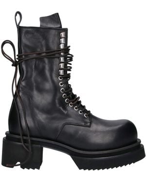 Rick Owens “Bogun Lace-Up” Boots - Black