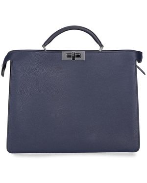 Fendi 'Peekaboo Iseeu' Handbag - Blue