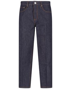 Ami Paris Straight-Leg Jeans - Blue