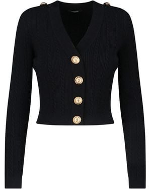 Balmain Jumpers Viscose - Black
