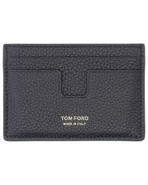 Tom Ford Hammered Leather Card Holder - Multicolour