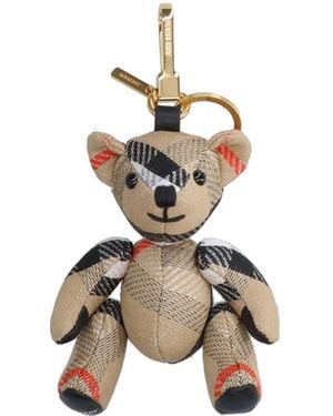 Burberry Thomas Teddy Bear Keyring Charm - Metallic