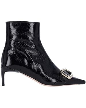 Roger Vivier Viv Canard Pump Boots - Black