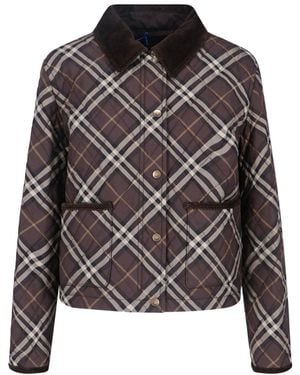 Burberry 'Check' Jacket - Black