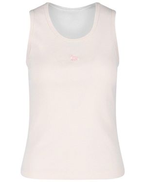 Maison Kitsuné Maison Kitsune Top Cotton - White