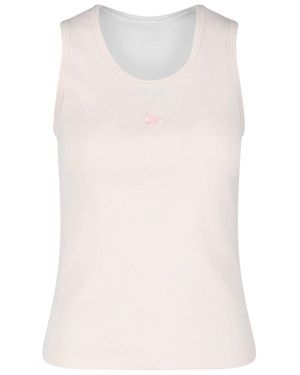 Maison Kitsuné Maison Kitsune Top Cotton - White