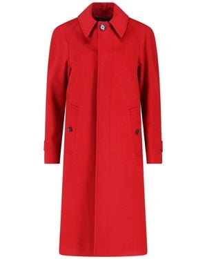 Lardini Cappotto In Cashmere - Rosso