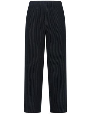 HOMME PLISSÉ 'September' Trousers - Blue