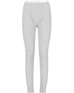 Calvin Klein Slim Tapered Elastic Waistband Pants - Gray