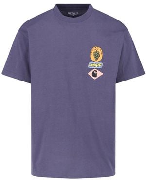 Carhartt T-Shirt "S/S Stacked Grapes" - Purple