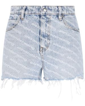 Alexander Wang Logo Shorts - Blue