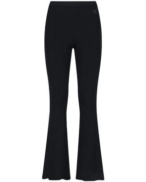 Courreges Pantaloni Flare - Blu