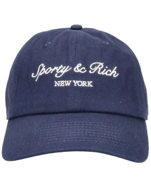 Sporty & Rich Baseball Cap "Syracuse Ny" - Blue
