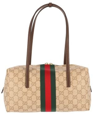 Gucci Medium Shoulder Bag "Boston Melrose" - White