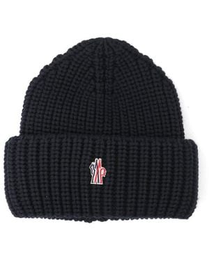 Moncler Logo Beanie - Black