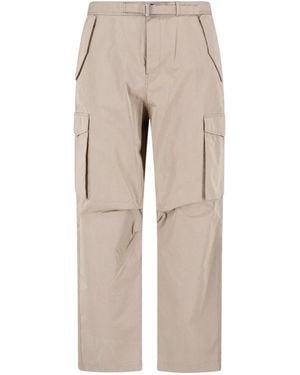 Paul Smith Mid-Rise Cotton Cargo Trousers - Natural