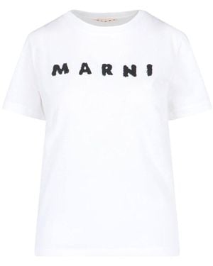 Marni Logo T-Shirt - White
