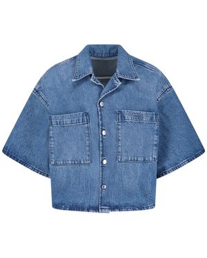Alexander Wang Cropped Shirt - Blue