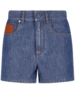 Fendi Denim Shorts - Blue