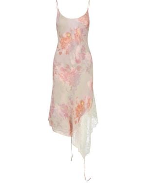 DIESEL Floral Midi Dress - Pink