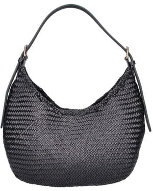 Dragon Diffusion Shoulder Bag “Luna Mezza” - Blue
