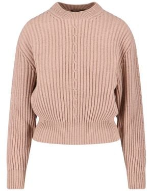 Loro Piana Cashmere Crew Neck Jumper - Pink