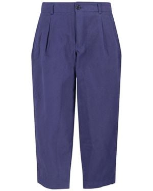 Comme des Garçons Wide Trousers - Blue