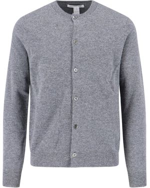 Comme des Garçons Wool Crewneck Cardigan - Grey