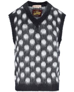 Marni Gilet Pois - Nero