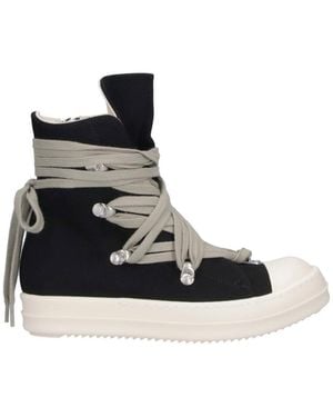 Rick Owens High-Top Trainers "Megalace" - Black