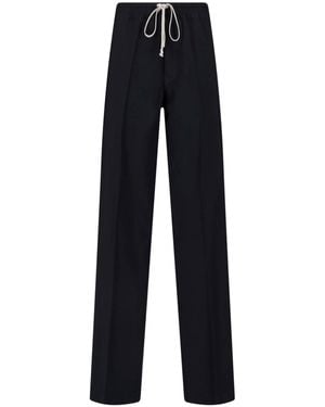 Rick Owens Straight Pants - Blue