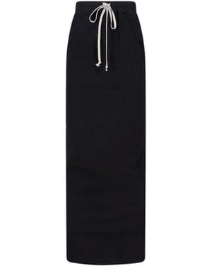 Rick Owens Maxi Sheath Skirt - Black