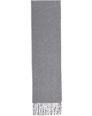 Destin Houndstooth Scarf - Grey