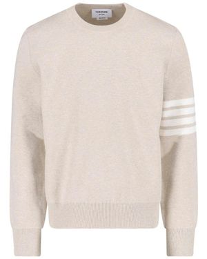 Thom Browne Maglione "4 Bar" - Bianco