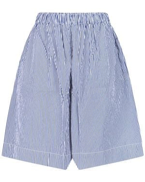 Daniela Gregis Striped Shorts - Blue