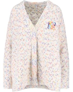 Loewe Cardigan "Anagram" - Bianco