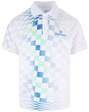 Sergio Tacchini Polo A Quadri "Luca" - Blu