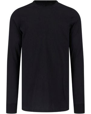 Rick Owens T-Shirt In Cotone - Blu