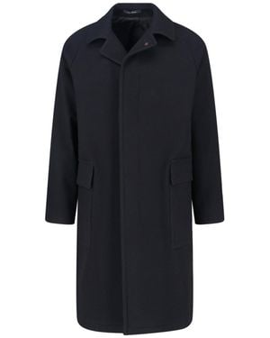 Tagliatore Cappotto In Misto Lana - Blu