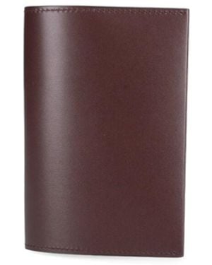 The Row Bi-Fold Passport Holder - Purple