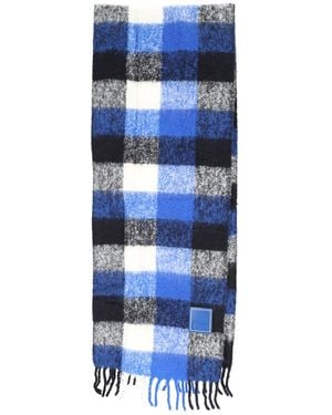 Adererror 'Faylen Muffler' Wool Blend Scarf - Blue