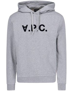 A.P.C. Felpa Logo - Grigio