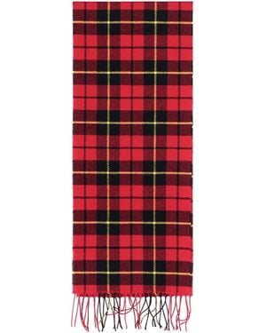 Destin Checked Scarf - Red