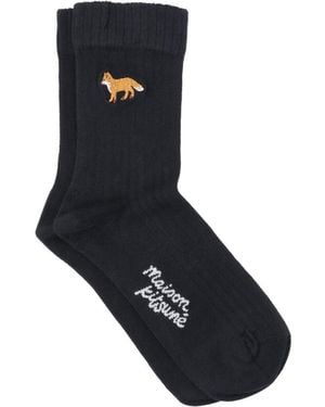 Maison Kitsuné Socks "Baby Fox" - Black