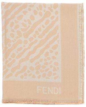 Fendi Animal Scarf - Natural