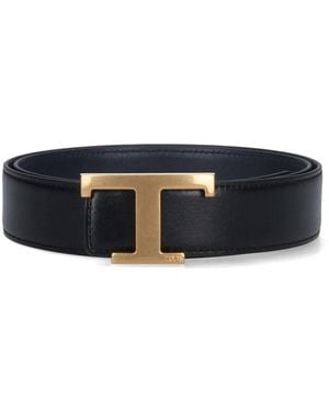 Tod's Cintura Reversibile "T Timeless" - Nero