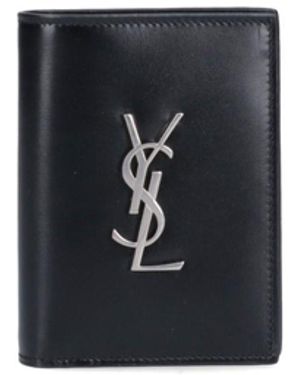 Saint Laurent Porta Carte "Cassandre" - Nero