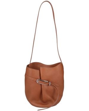 Liffner Medium Bucket Bag "Belted Bag" - White